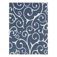 thumbnail image 3 of Unique Loom Decatur Collection Area Rug - Scroll (7' 5" x 10' Rectangle Navy Blue/Ivory), 3 of 7