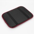 thumbnail image 2 of Para Coche Almohadilla para la altura del brazo, funda para reposabrazos de PU, cojín antideslizante de cuero (rojo vino), 2 of 9