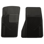 Husky Liners Heavy Duty Floor Mats Fits 1984-2001 Jeep Cherokee; 1993-2004 Jeep Grand Cherokee; 2007-2009 Jeep Wrangler JK Front Row, 2pc Black-51081