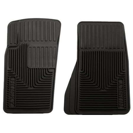 Husky Liners Heavy Duty Floor Mats Fits 1984-2001 Jeep Cherokee; 1993-2004 Jeep Grand Cherokee; 2007-2009 Jeep Wrangler JK Front Row, 2pc Black-51081
