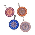 thumbnail image 3 of Posavasos antideslizantes con base de corcho Aislamiento térmico Protección Mantel individual Accesorios 4x Corcho de cerámica Nórdico para barra de Ronda, 3 of 9
