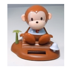 solar monkey toy