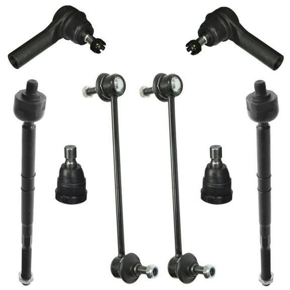 8 Piece Kit Ball Joints Inner & Outer Tie Rods Sway Bar End Link Fits select: 2001-2004 FORD ESCAPE XLS