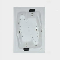 WaterTech Acrylic 72 in. x 54 in. Drop-In Whirlpool and Air Bath Combination Tub - Biscuit