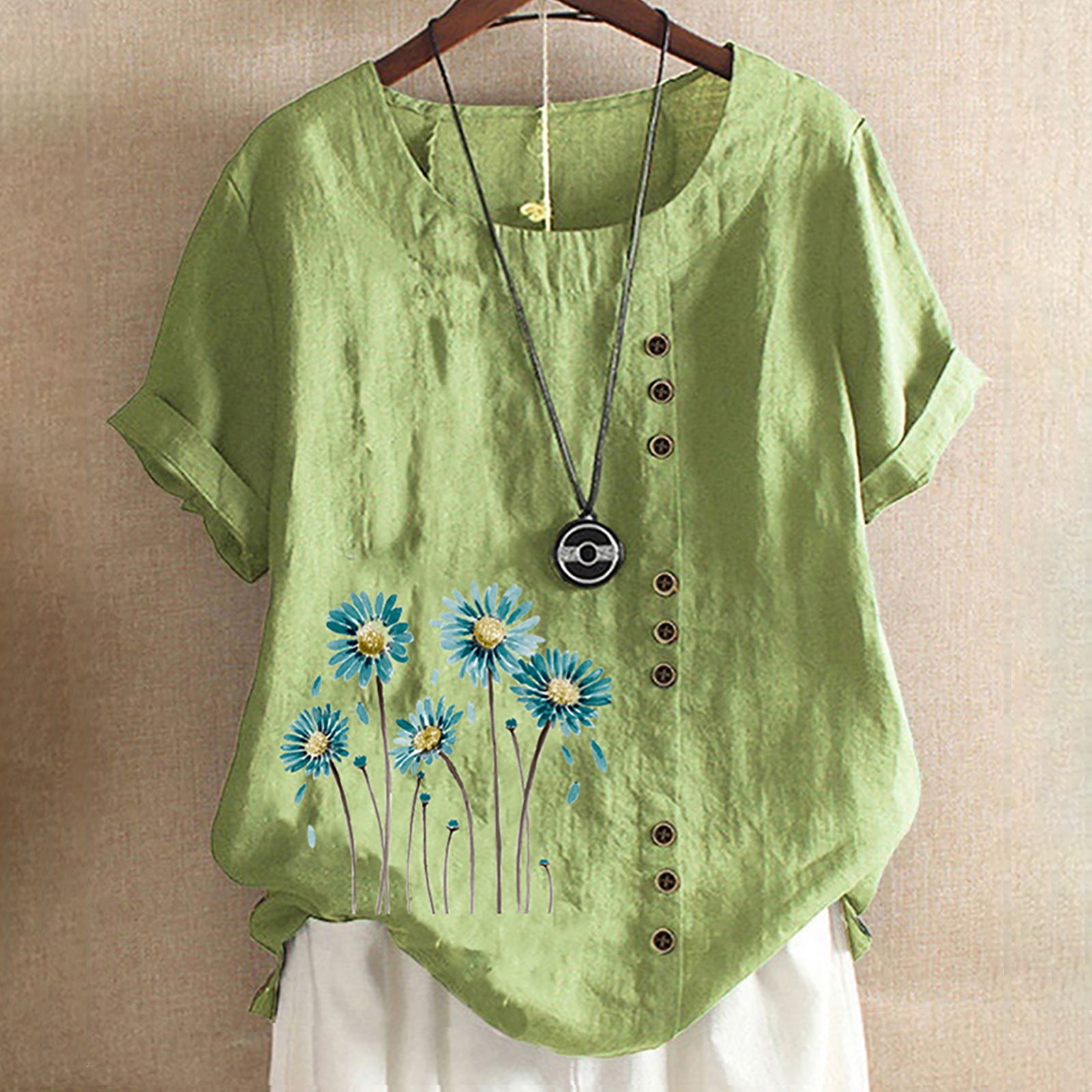 TopLLC Mexican Shirts for Women Embroidered Tops Traditional