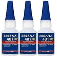thumbnail image 1 of 3x Loctite 401 Instant Fast Adhesive 20ml Bottle Stronger Super Glue Multi-purpose Fix Hot Super Strong Liquid Colorless Glue, 1 of 5