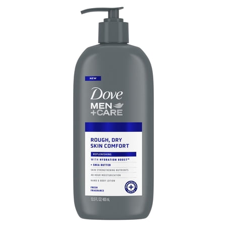 2X - Dove Men+Care Replenishing Hand & Body Lotion - Shea Butter 13.5 oz