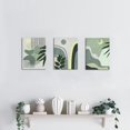 thumbnail image 3 of Visual Art Decor Boho Wall Art Bohemian Wall Decor Bathroom Art Wall Decor Boho Decor Framed Canvas Artwork Ready to Hang (Sage Green)12x16inchx3 Pieces, 3 of 11