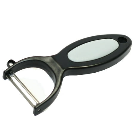 

Chef Craft Classic Stainless Steel Blade Transverse Vegetable Peeler 5 inches in Length 2 inch Blade Black