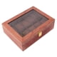 thumbnail image 2 of Caja de Reloj de Cristal Vintage, Caja de Almacenamiento con Capacidad para 10 Relojes con Almohadas Suaves Salvador Caja de exhibición de reloj, 2 of 7