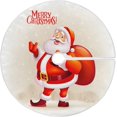 thumbnail image 1 of FMSHPON Happy Santa Claus Xmas Christmas Tree Skirt Stand Mat for Holiday Party Decoration Indoor Outdoor 48 inches, 1 of 6