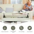 thumbnail image 5 of Resenkos Coffee Table, Modern Sofa Table Tea Table,Lift Top Coffee Table with Hidden Storage Compartment and Lower Shelf for Study Room-White, 5 of 6