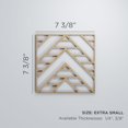thumbnail image 3 of Ekena Millwork 7 3/8"W x 7 3/8"H x 3/8"T Extra Small Gilcrest Decorative Fretwork Wood Wall Panels, Birch, 3 of 3