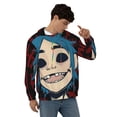 thumbnail image 4 of Gorillaz Men's Hoodie With Color Drawstrings Sweatshirt Hooded Pullover Print Winter Coat Jacket Medium, 4 of 9