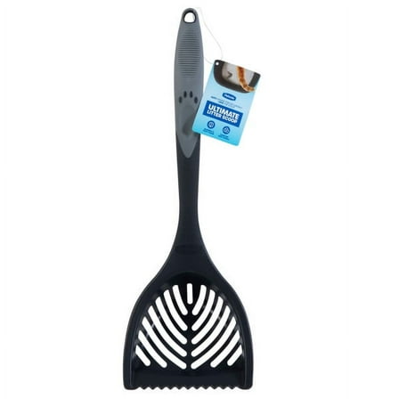Petmate Ultimate Plastic Cat Litter Scoop with Easy Grip Ergonomic Handle, Pack of 1, Assorted