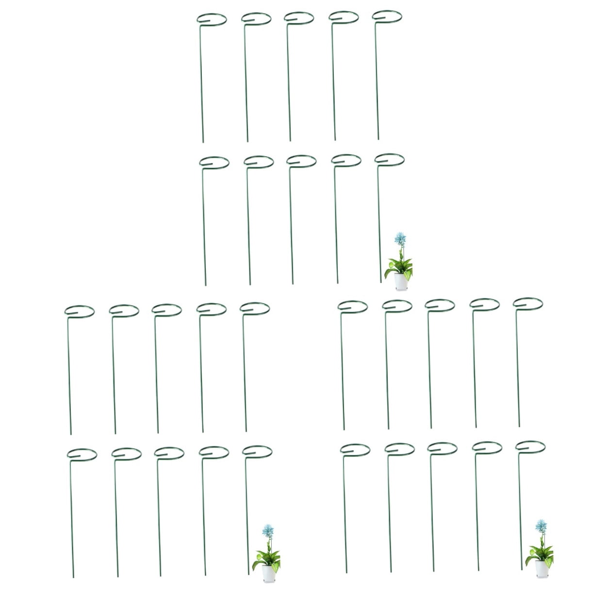 Hemoton 30-Piece Garden Climbing Trellis Rack Outdoor Plant Vine Support Stand for Shaping and Growing Plants
