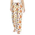 thumbnail image 2 of Goofa Cartoon Squirrel Printed Soft Pajama Pants for Women, Wide Leg Comfy Casual Lounge Yoga Pants-Medium, 2 of 9