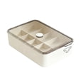 thumbnail image 2 of Linnome Underwear Storage Box 3 Partition Compartment Clear Lid Plastic Sock Bra Panties Drawer Organizer Wardrobe Closet Intimates Sorting Container, 2 of 6