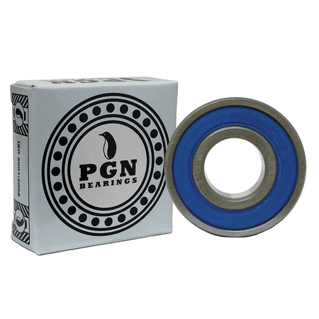 

PGN (100 Pack) R4-2RS Bearing - Lubricated Chrome Steel Sealed Ball Bearing - 1/4 x5/8 x0.196 Bearings with Rubber Seal & High RPM Support