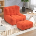 thumbnail image 2 of Bean Bag Chair,Comfortable Bean Bag,Super Soft Lazy Sofa Chair for Living Room,Red, 2 of 7