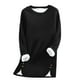 thumbnail image 2 of HongQid Women's Winter Warm Sherpa Lined Fleece Crewneck Sweatshirt Pullover Loungewear Tunic Tops, 2 of 4