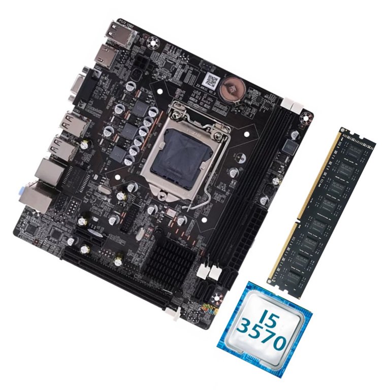 B75 LGA 1155 Motherboard Set with Core I5 3570 CPU 8GB 1600MHz