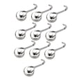 thumbnail image 2 of 10 ganchos magnéticos duraderos, fáciles de usar, resistentes al desgaste, reutilizables, 360 grados Plata, 2 of 9