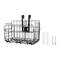 thumbnail image 1 of S SERENABLE Bike Basket Front Decor Lightweight Simple Sundries Container Cycling Basket Thick Black, 1 of 9