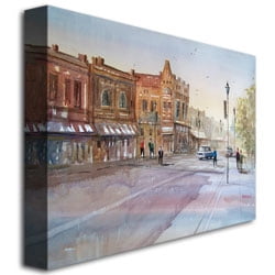 Trademark Art "Waupaca Main Street" Canvas Art by Ryan Radke