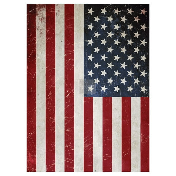 Redesign Decor Transfer American Flag Patriotic-Vintage-Rustic 23x30 Inches