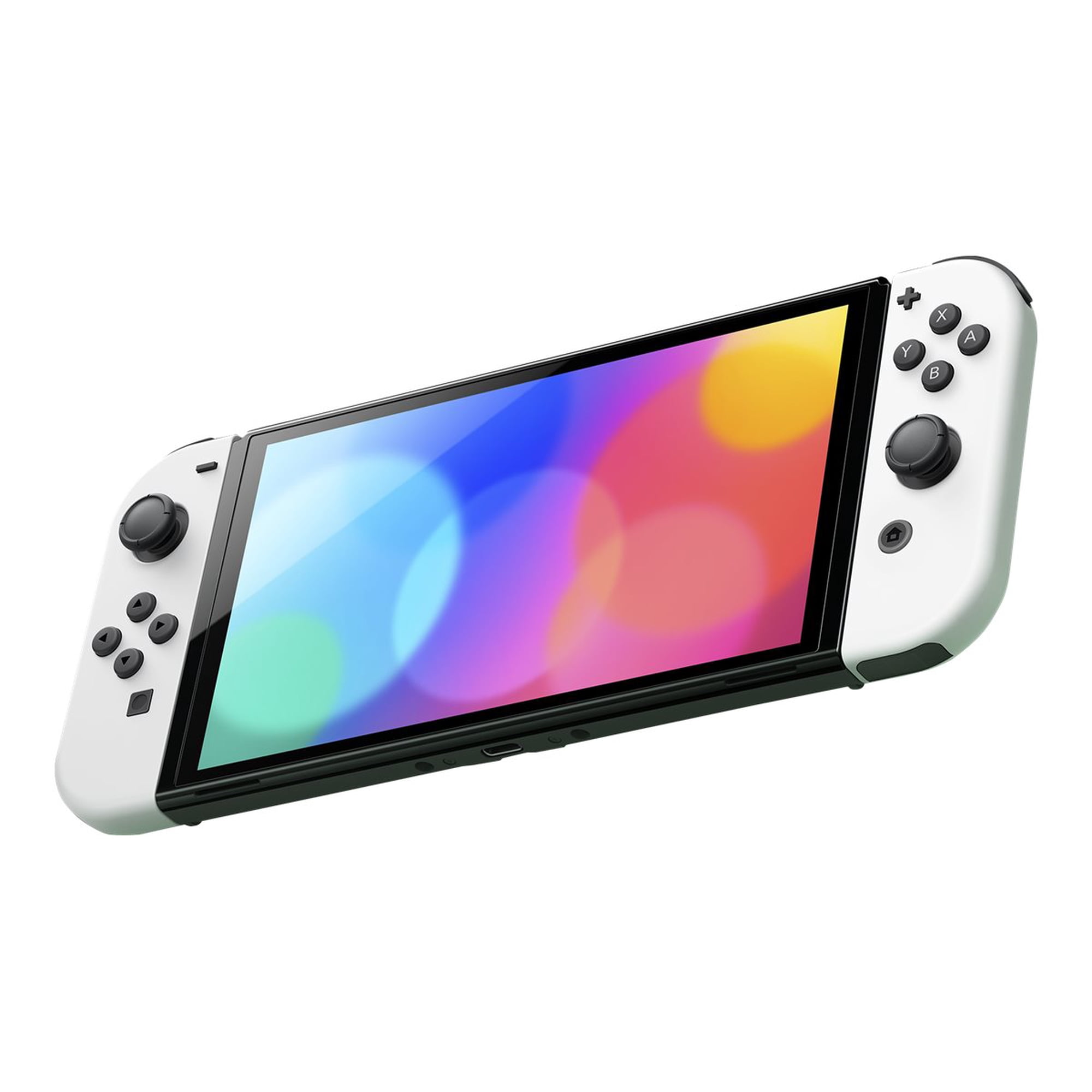 Nintendo Switch OLED - Game console - Full HD - white, black