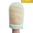 thumbnail image 2 of EUROPEAN M6, Premium Exfoliating Loofah Body Scrub - Dual Side Big Size Exfoliator Luffa Sponge Glove - Natural Organic Luffa for Women and Men - Deep Exfoliation Wash Mitt - Fit Perfect in Your Hand, 2 of 3