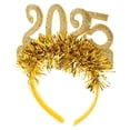 thumbnail image 1 of OULII New Year Party Decoration Headband Golden Cloth Party Accessory For Women 1Pack, 1 of 8