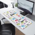 thumbnail image 2 of Long Mouse Pads for Desk,White Dog Paw Footprint Desk Mats on Top Of Desks, Desk Mouse Pad Extra Large with 3mm Non-Slip Base and Stitched Edge for Gaming,Office,Work,Home 31.5"x11.8", 2 of 6