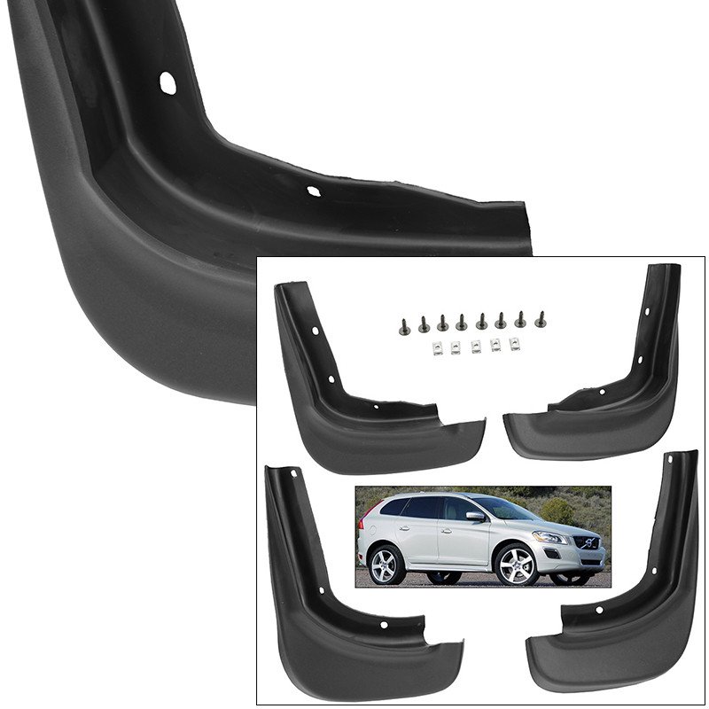 Front Rear Mud Flaps Splash Guards 20102013 Volvo XC60 Mudguards
