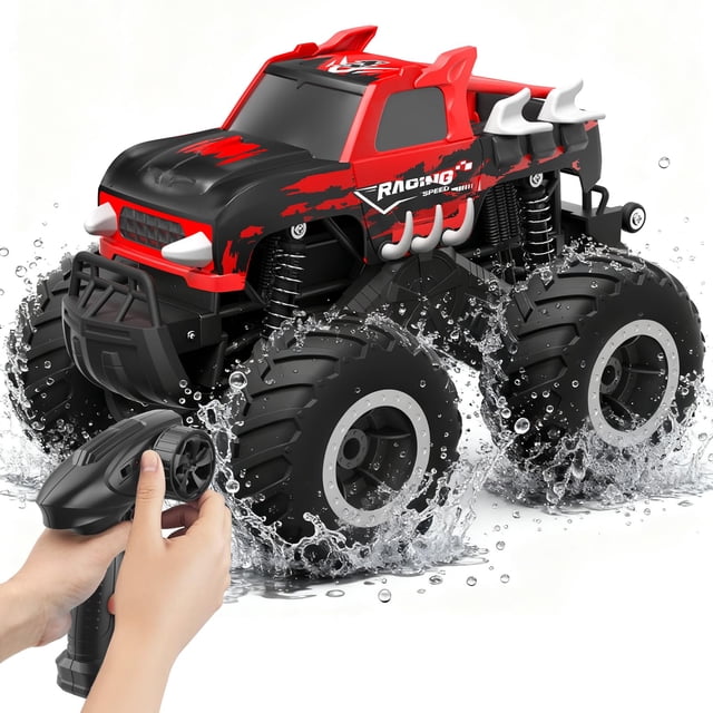 RC Car HOMETALL Amphibious Monster Truck 1:16 All Terrain
