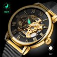 thumbnail image 4 of Reloj Dentily Classic Roman Numeral Mechanical para hombre, 4 of 7