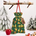 thumbnail image 6 of Fuzoiu Pizza Print Christmas Gift Bag,Burlap Gift Bag with Drawstring Closure & Hang Tag,Perfect for Holidays, Birthdays, and Special Occasions-Small, 6 of 7