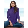 thumbnail image 6 of Roaman's Women's Plus Size Long Sleeve Mockneck Ultimate Tee, 6 of 6