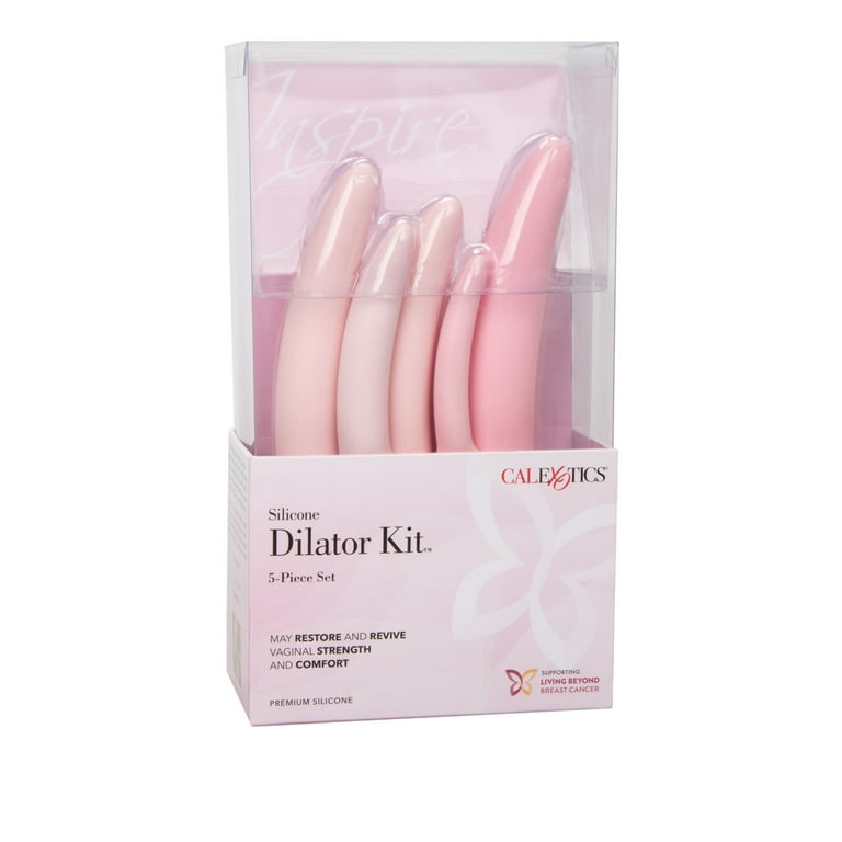 CalExotics Inspire Silicone Ergonomic Adult Toys - 5-Piece Dilator Set,  Pink