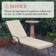 thumbnail image 4 of Crestlive Products Chaise Lounge Cushion, Outdoor Cushion for Patio Furniture,Beige, 4 of 8