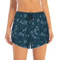 thumbnail image 4 of Lsque Rose Flowers Printed Women's Running Shorts with Liner Pockets,Elastic Quick Dry Workout Athletic Gym Yoga Shorts,Womens High Waist Shorts-Medium, 4 of 9