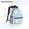 thumbnail image 3 of Fotbe Easter Rabbit Lightweight Casual Laptop Backpack for Men and Women, Daily use Waterproof backpack, Backpack for College, 3 of 7