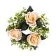 thumbnail image 4 of Anillo de vela, portavelas, guirnalda decorativa, regalos, corona artificial, corona de granja para fiesta, festival, celebración, cocina Naranja, 4 of 8