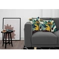 thumbnail image 5 of Ambesonne Floral Eucalyptus Throw Pillow Cover Pack of 2, Abstract Thistles, 2 Pcs-28"x28", Teal Mustard Blue, 5 of 5