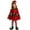 j1-Red, variant on Girls Christmas Elf Costume Holiday Party Dresses Hat Belt Socks Dress Up Clothes 4 Piece 2-14 Years