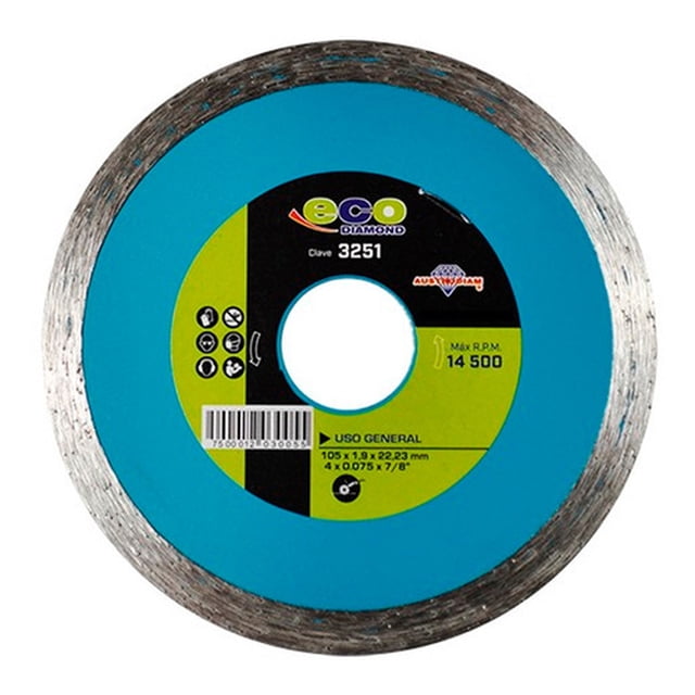 Disco De Diamante 4 X0.07 X7/8 Rin Continuo Austrodiam 3251