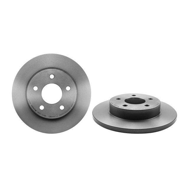 Par de DISCOS SOLIDOS G5 2007 al 2008 PONTIAC 2.4L L4 Traseros BREMBO .