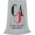 thumbnail image 2 of Clark Atlanta University Logo Blanket Large Luxury Fleece Soft Anti-Static Anti-Pilling Flannel Bed Blanket, 2 of 6