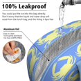 thumbnail image 5 of Lunch Bag Lunch Box for Women Reusable Insulated Lunch Bags,Water-Resistant Blue & Yellow Crab Background Cooler Lunch Tote Bag, Large Capacity for Work Travel Picnic, 5 of 6